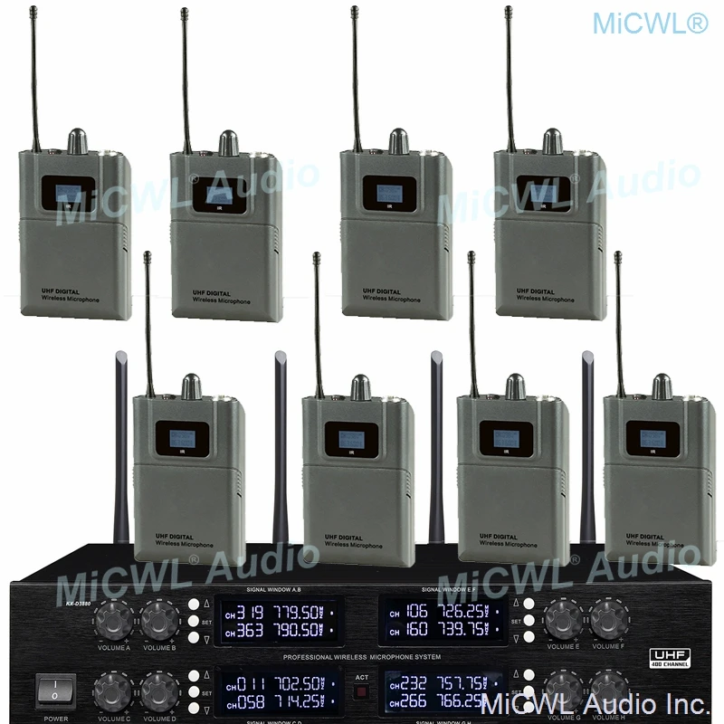 Аутентичная MiCWL D3880 8 портативная цифровая Гарнитура с отворотом Беспроводная