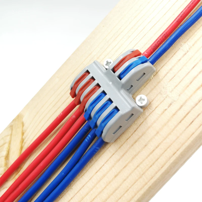 

New cable connector 2 into 4/6 splitter cable terminal compact wire connector screw fixed electric lighting connectors
