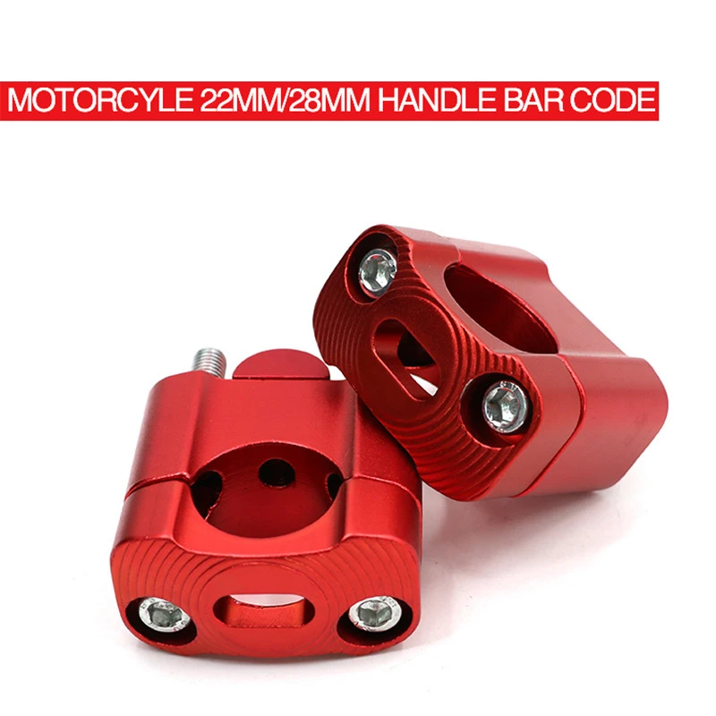 

2pcs 22mm 28mm Off Road Motorcycle Bar Clamps Handlebar Risers Adapter Adjustable From 30mm To 40mm for 7/8" Dirt Motorbike