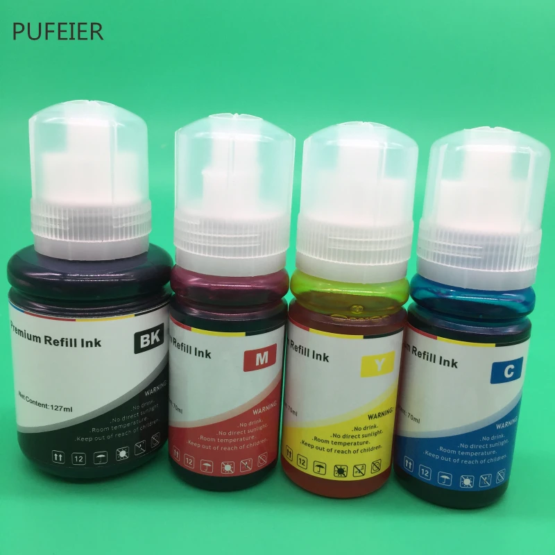 003 Dye Inks 4 Colors Refill Kit Fit For Epson EcoTank L1110 L3110 L3116 L3150 L3156 L5190 Inkjet Printer images - 6