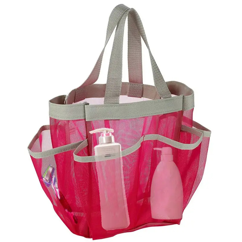 Сумка тоут из ткани Оксфорд для душа Быстросохнущий органайзер Сетчатая в ванную