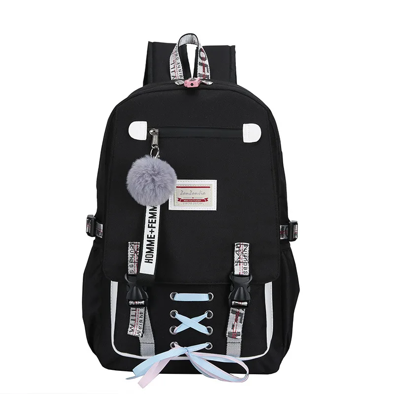 

Casual School Bags For Girls Women Backpacks Fashion School Backpack USB Charging Schoolbag Backpack Child Kids Bag Mochila