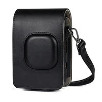retro style leather camera bag for fujifilm instax mini liplay camera travel camera case with shoulder strap