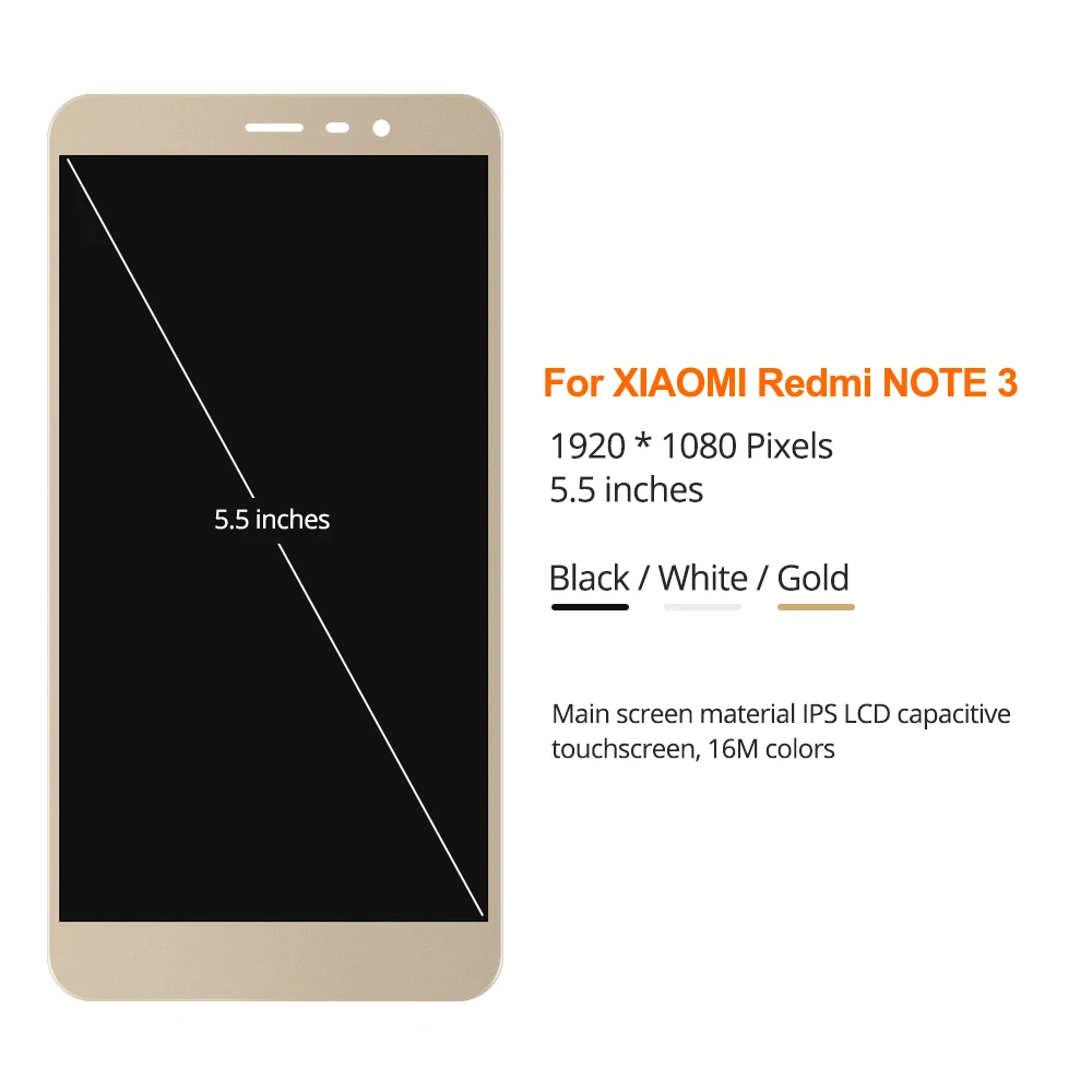 Для Redmi Note3 Pro SE LCD дигитайзер Snapdragon 650 специальное издание 152 мм 5 &quotLCD для XIAOMI Note 3