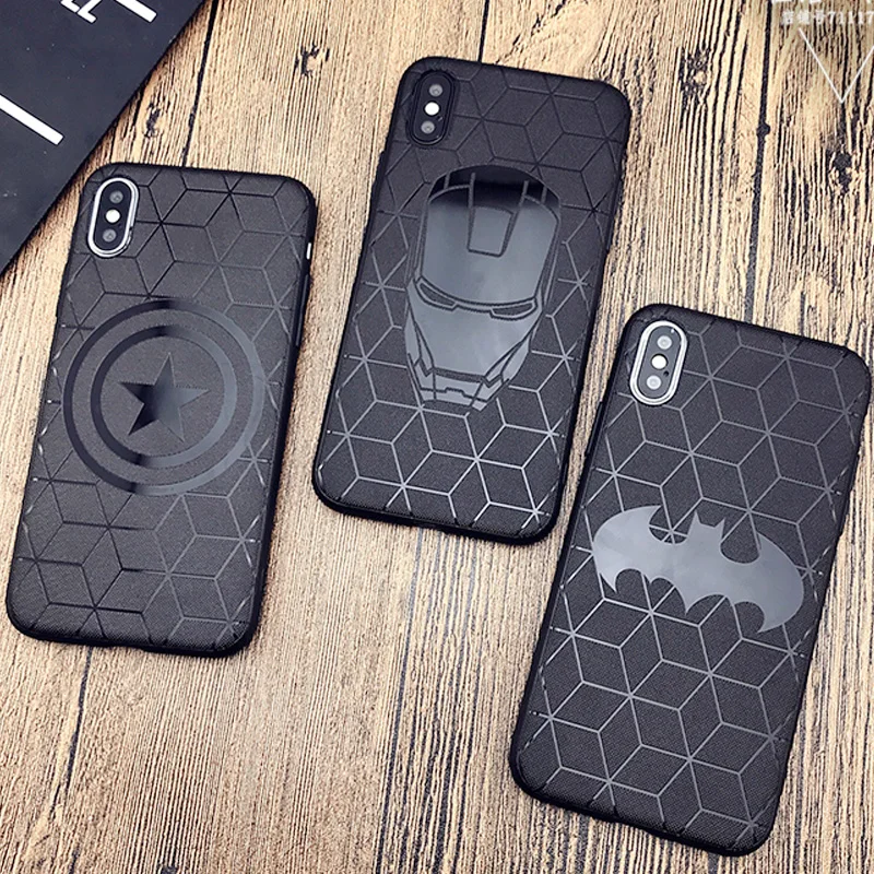 Силиконовый чехол Marvel Avengers для iPhone 6s 7 8 Plus 11 Pro Max Xs XR 7Plus 11Pro мягкий с рисунком
