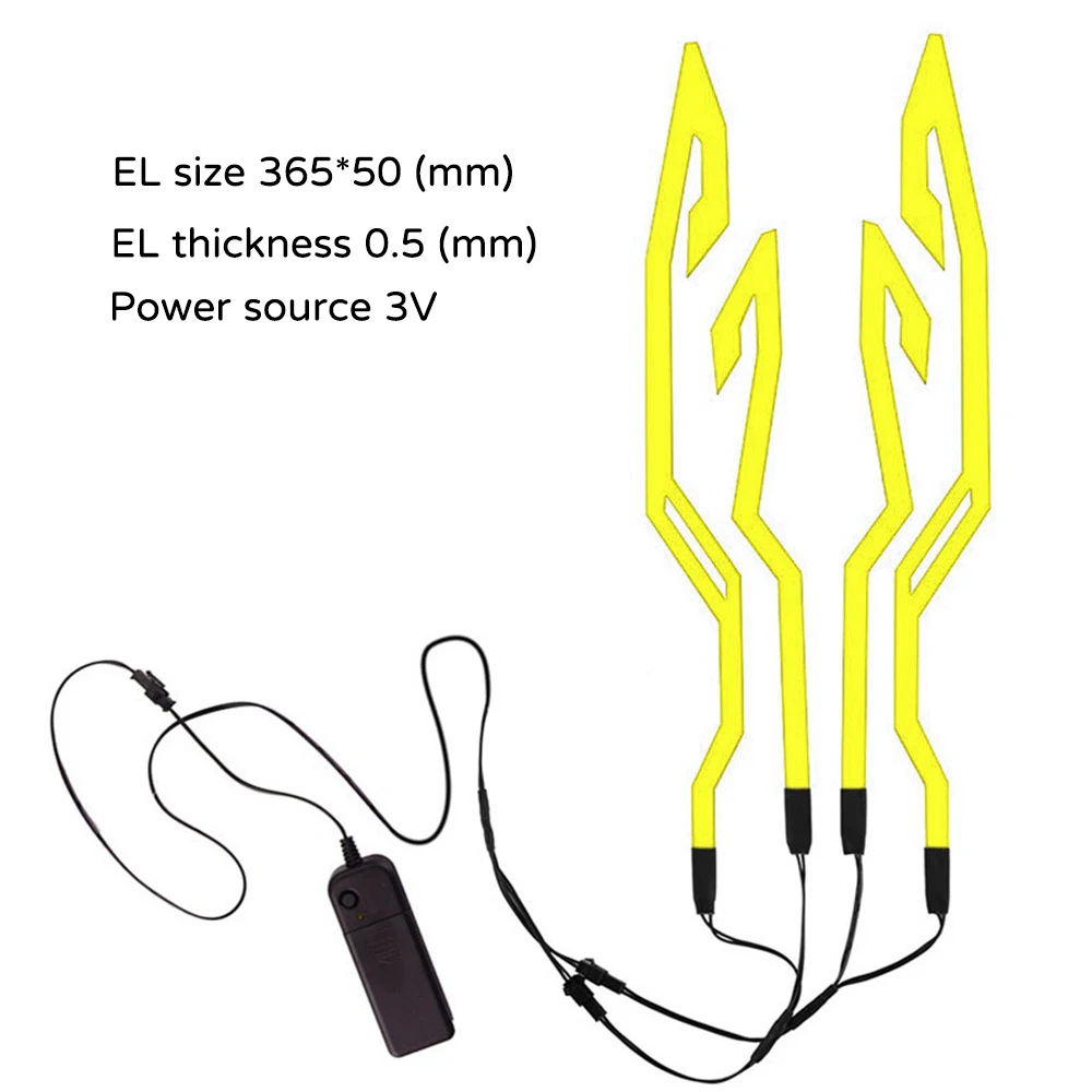 

1 Set Motorcycle LED Helmet Light Kit Night Riding Signal Flashing Stripe Bar