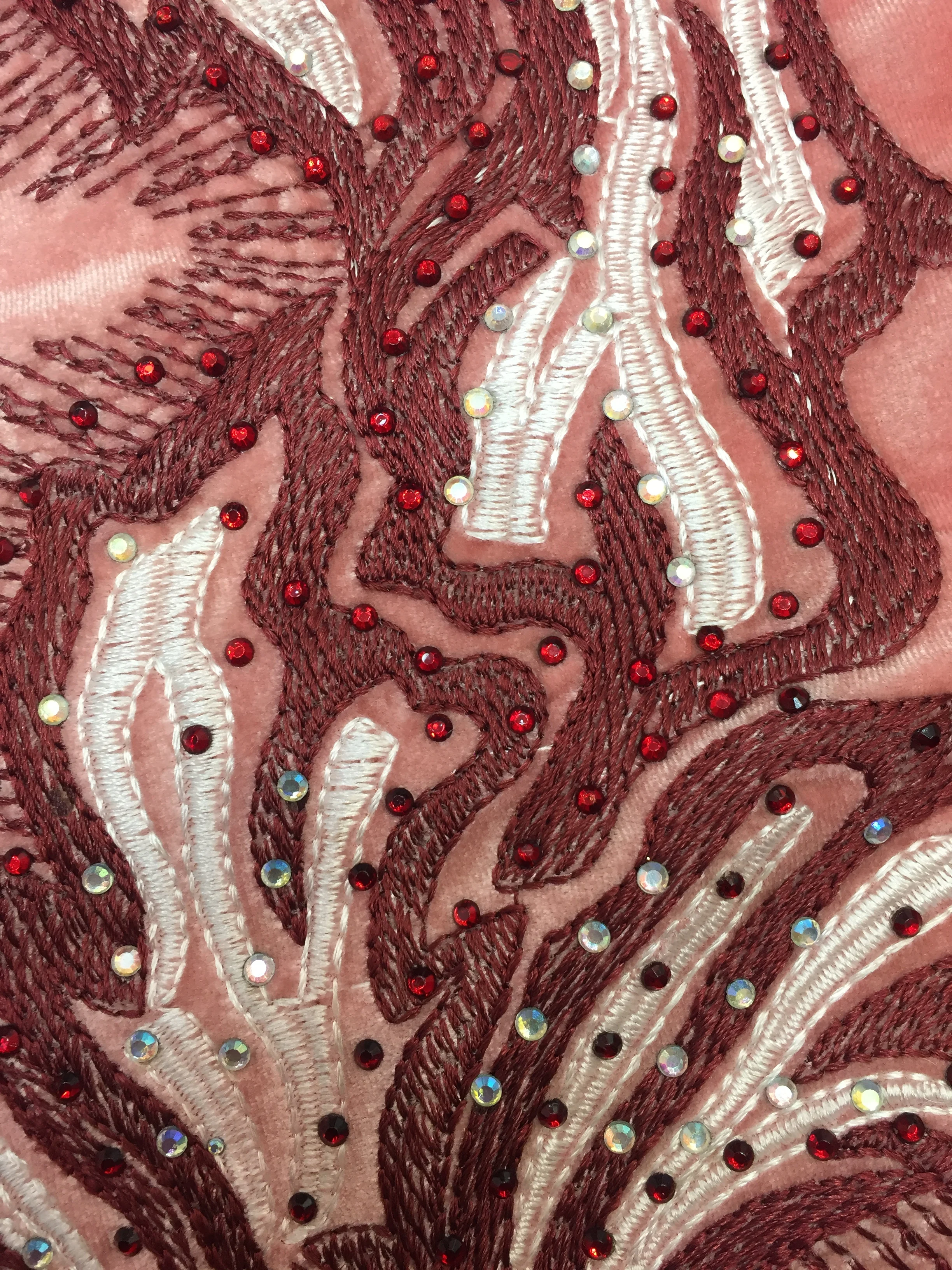 

Milylace high quality African lace fabric 5 yards mixed-color emboidery tulle lace fabric with colorful stones for party ZXW-240