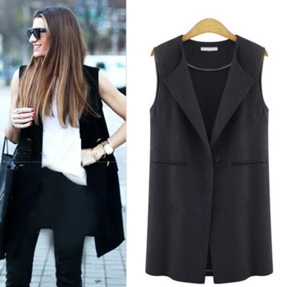 StylishBar женские жилеты без рукавов с открытой передней частью Женские