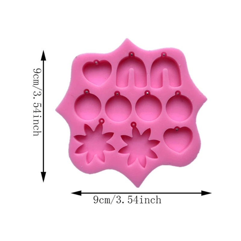 1Pc Heart-shaped Earring Combination Earrings Mold Serving Board Silicone Home Decoration Suitable for Women | Украшения и