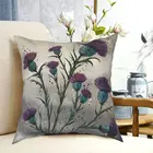 Шотландская традиционная фиолетовая наволочка расторопши с рисунком, декоративная наволочка для дома, оптовая продажа, 40x40 см