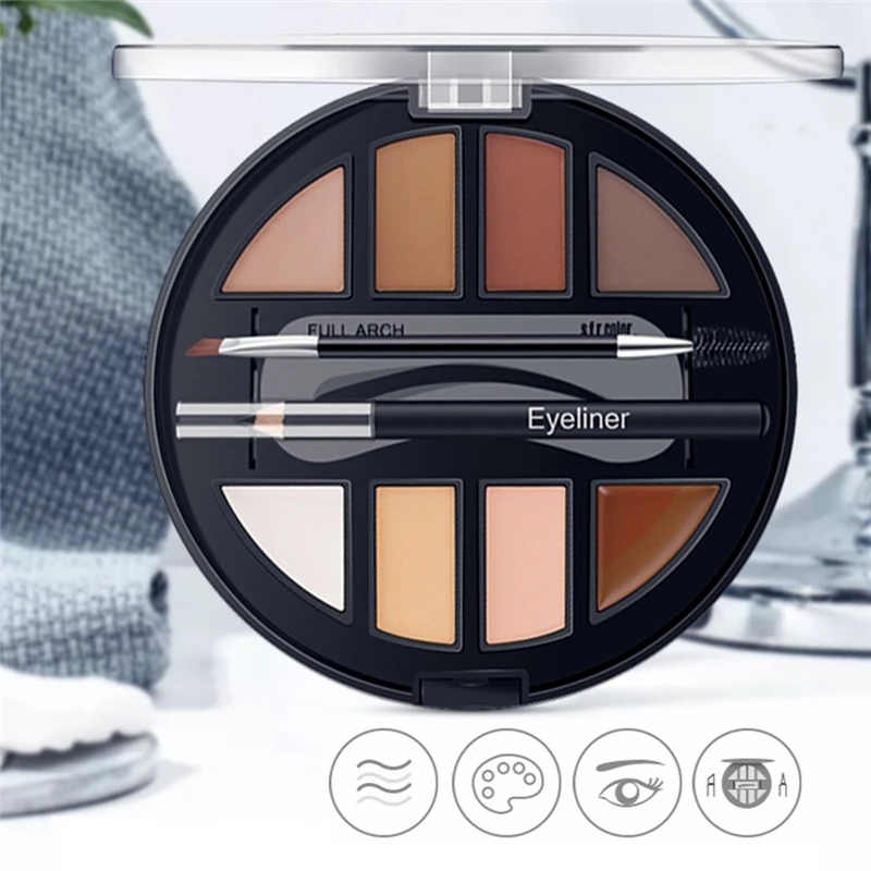 Набор порошков для бровей 7 шт. набор карта кисть подводки глаз Thrush|Средства роста