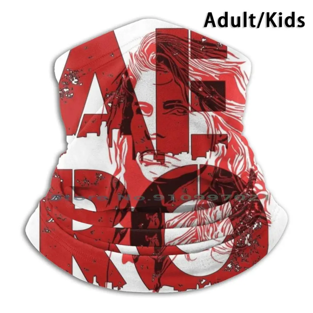 

Воздушно-шарф маска шеи теплые уход за кожей лица обертывания бандана Mascarillas с принтом "поп-арт" Aero типографии 80s музыки в стиле «граффити»