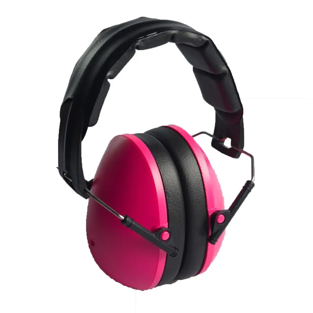 Pink Дети анти-шум наушники средства защиты органов слуха регулируемая повязка на голову защитные наушники для ребенка Звукоизолированные съемки наушники безопасности - Цвет: Pink
