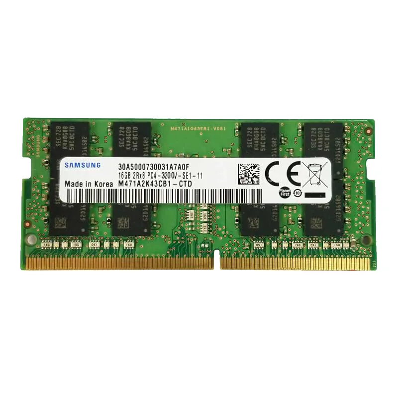 

Samsung ddr4 16GB 3200MHz ram sodimm laptop memory support memoria ddr4 16G notebook RAM PC4 PC3-M471A2K43CB1-CPB