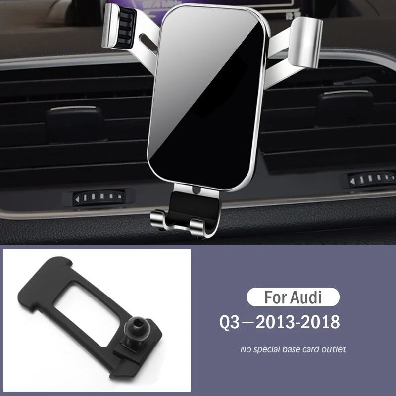 

Car Mobile Phone Holder Air Vent Mounts Stand GPS Gravity Navigation Bracket For Audi Q3 8UG 8UB 2013-2018 Car Accessories