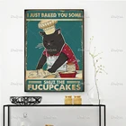 Плакат черная кошка для выпечки Я только что запечатал вас