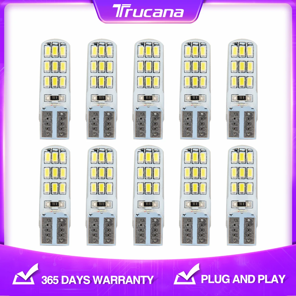 

Светодиодсветодиодный лампа для парковки, 10x LED W5W T10 194 3014 18SMD