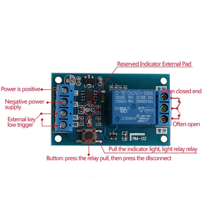 12V связь бистабильный и триггерный релейный модуль переключатель модификации