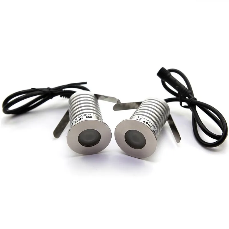 1 Вт 3 CREE IP67 D35 мм миниатюрная светодиодная лампа 12 В постоянного тока 24 лампочка