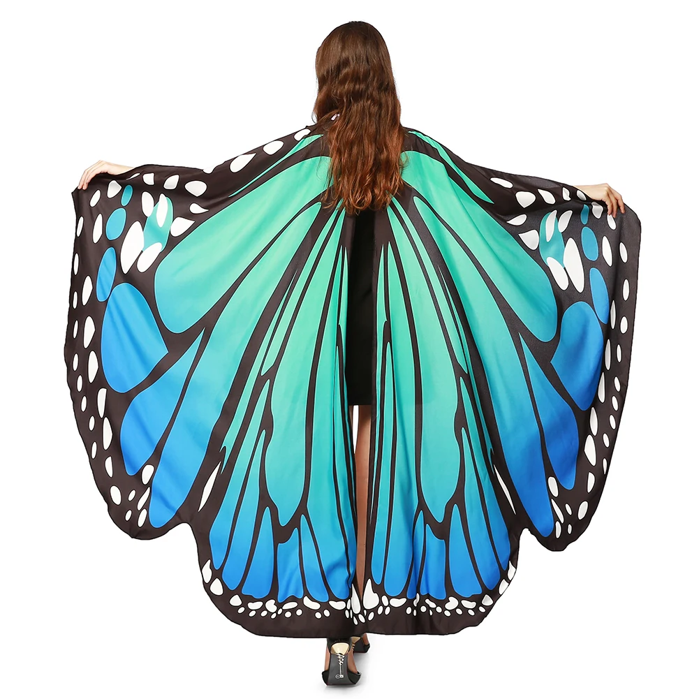 Бабочка крылья пашмины обертывание пончо плащ женский шаль палантин костюм