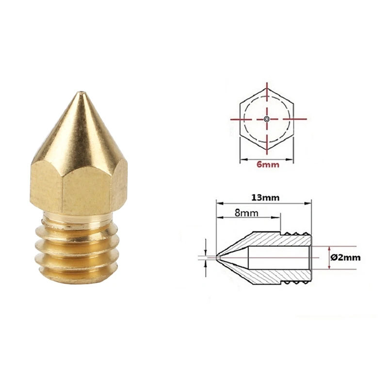 Запчасти для 3D принтера MK9 экструдер сопло печатающая головка 0 2/0 3/0 4/0 5/0 8/Mk9