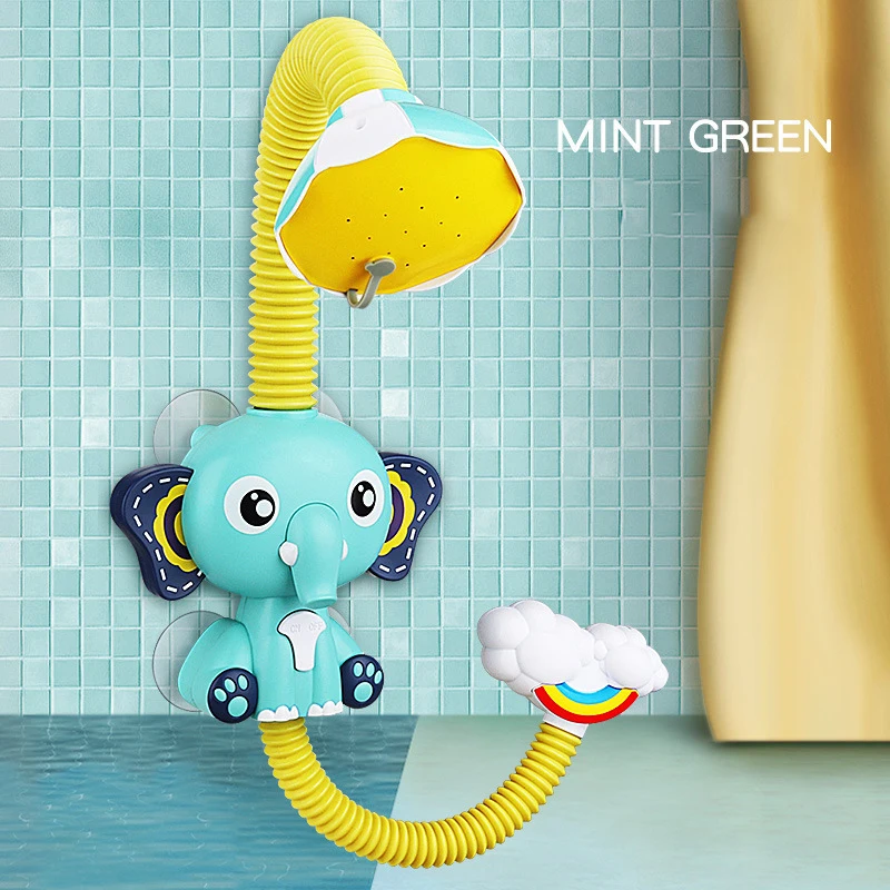 

Bath Toys Baby Water Game Elephant Model Faucet Shower Electric Water Spray