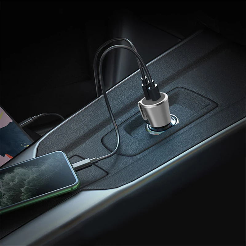 

Car Charger Built Emergency Escape Seat Belt Cutter Zinc Alloy Bullet With Broken Window Hammer PD Mobile Phone Fast Charge 4