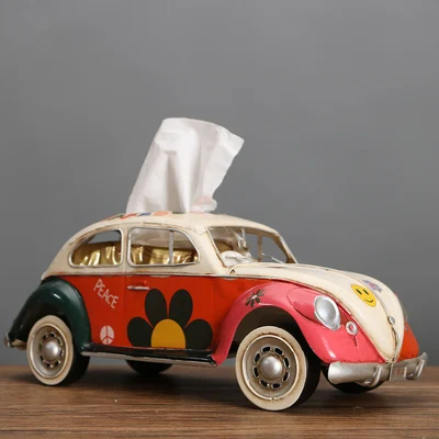 American retro creative napkin drawer tissue box Car van bus Bar Restaurant Hotel home living room decoration ornaments |