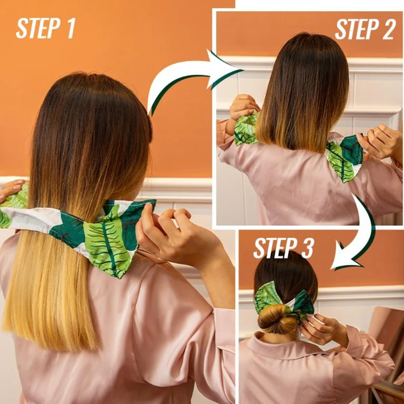 Приспособление для укладки волос в пучок стильная фотография волшебный зажим