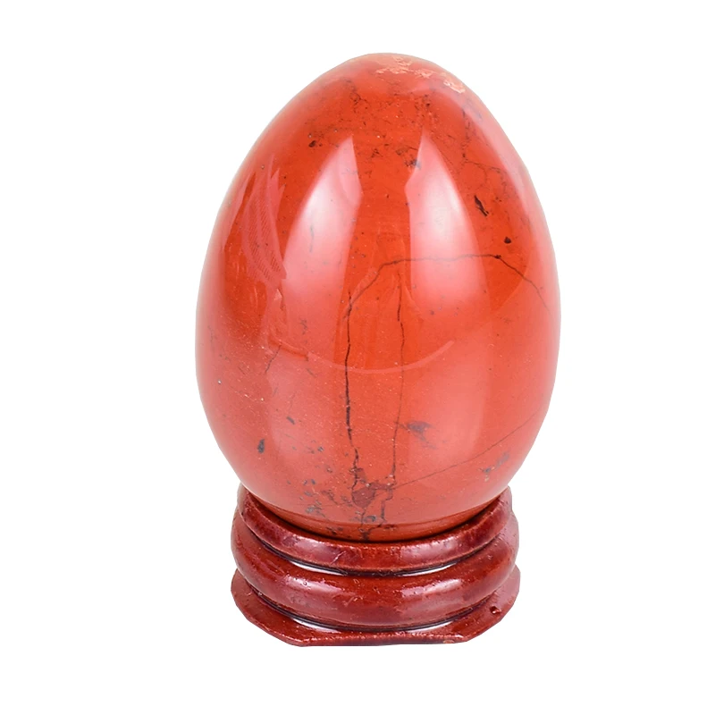 

50*35 Big Egg Decor Ball Natural Red Jasper Undrill Crystal Mineral Chakra Ball Fengshui Home Decoration Accessory Massager