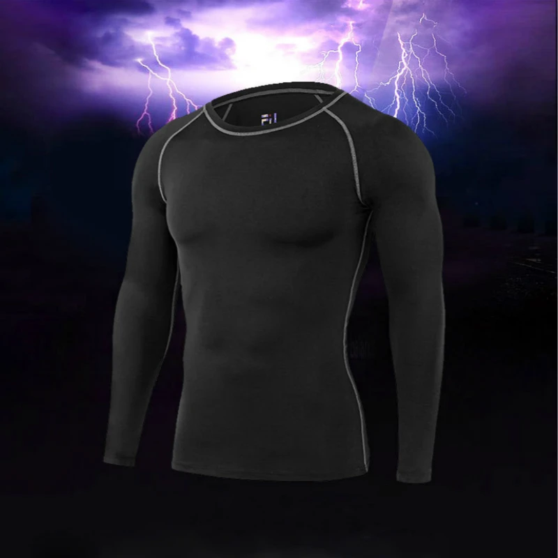 

Autumn Winter Outdoor Men Tights Running Sports Suits Fitness Quick-Drying Breathable Ultra-Light Moisture Wicking Sportswears
