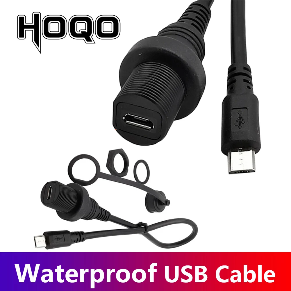 30 см IP67 Micro USB водонепроницаемый кабель Micro-USB 3. 0 5pin IP 67 Панельное крепление разъем