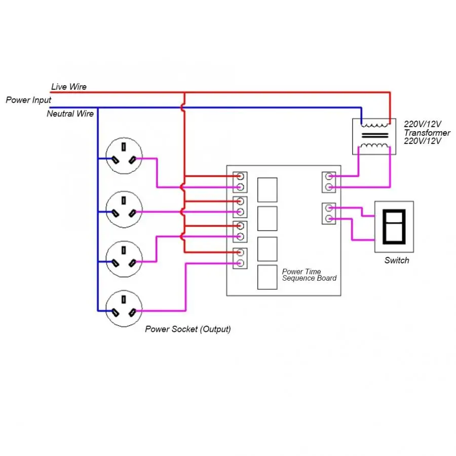 30A Power Time Sequence Board 4 Channel Adjustable Sequential Controller Module 0.5-4s | Обустройство дома