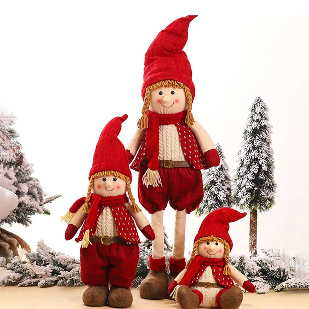 

Рождественская кукла украшение для дома Подвески Рождественская елка украшения Висячие куклы ремесло окно Декор Детский подарок украшени...