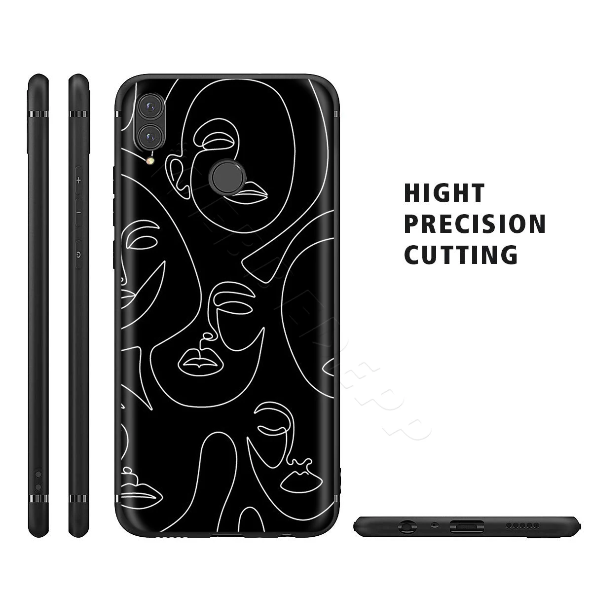 Webbedepp абстрактная линия лица чехол для Huawei P8 P9 P10 P20 P30 Lite Pro P Smart Z Mini