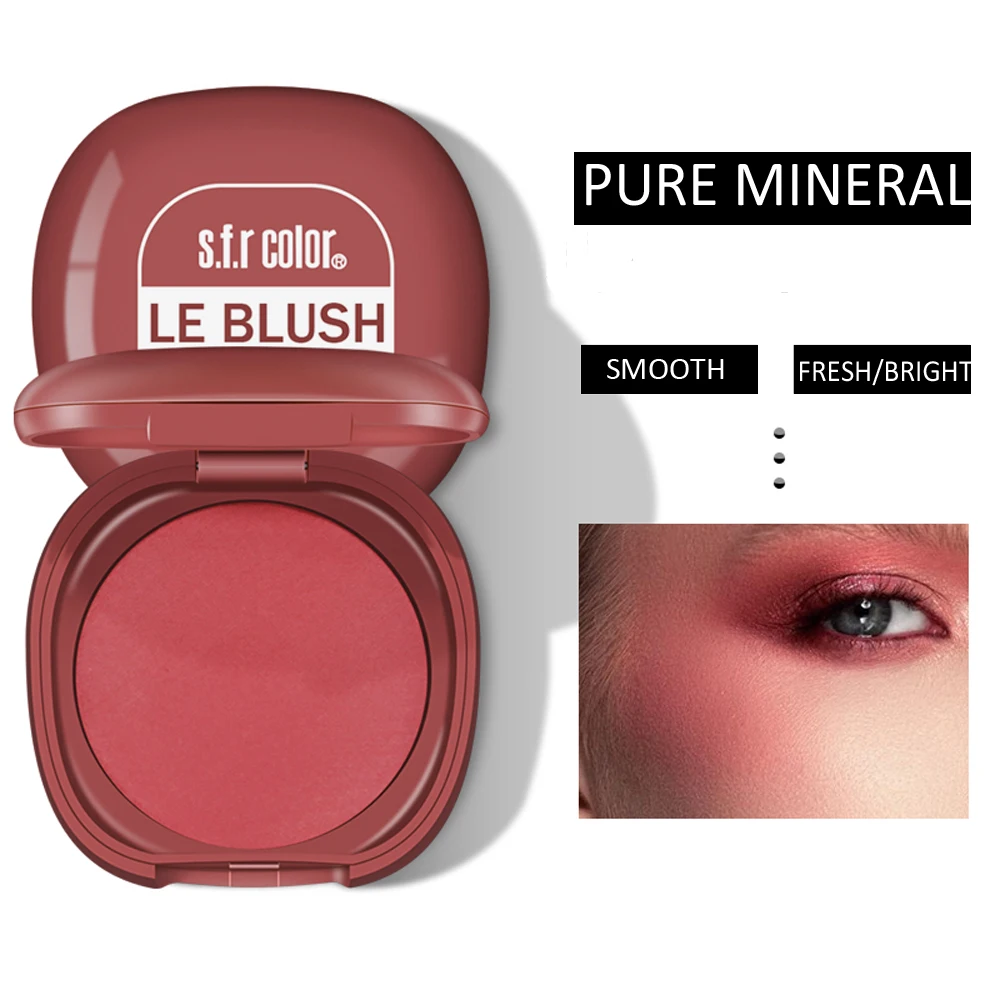 Чистые минеральные прессованные румяна пудра мерцающая запеченный хайлайтер