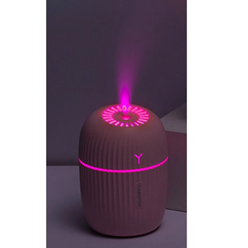 

Q8 Humidifier USB Car Desk Mute Humidifier Romantic Color Night Light Mist Machine