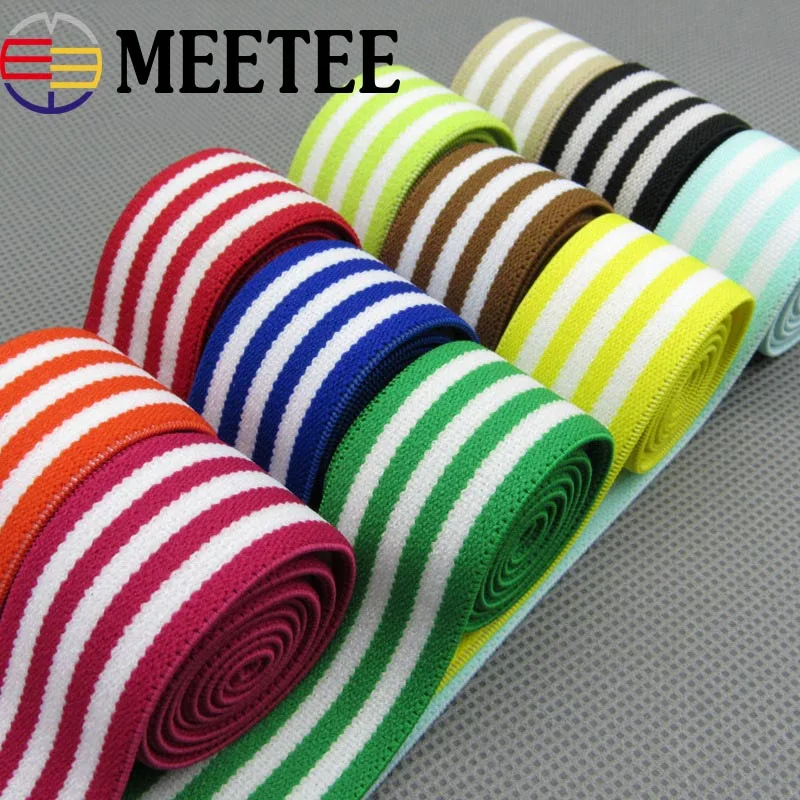 5/9yards 25mm Nylon Stripe Sewing Elastic Band Stretching Rubber Pants DIY Waistband Hem Cuffs Webbing Tapes KY800|Резинки| |