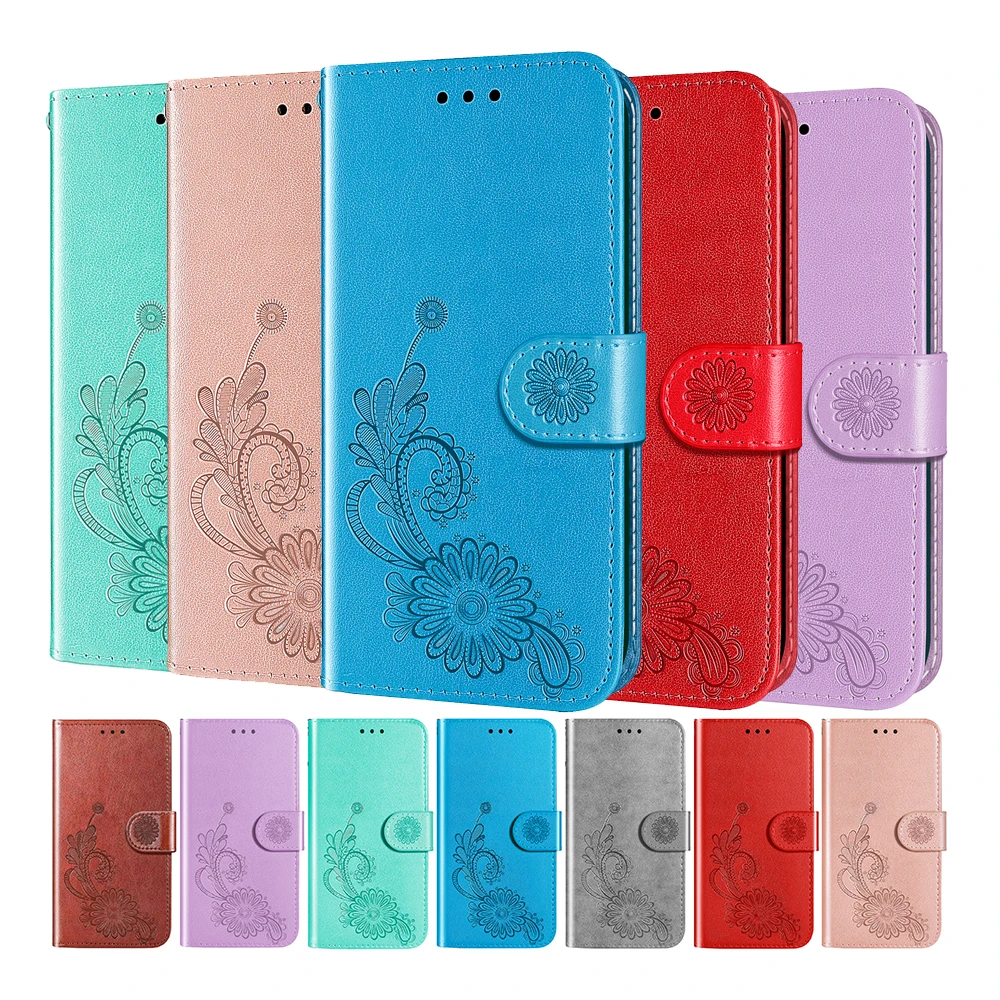 

3D Flowers Flip Case For Samsung Galaxy A12 A30 A30S A31 A32 A40 A41 A42 A50 A51 A70 A01 A02 M02 A02S Leather Stand Wallet Cover