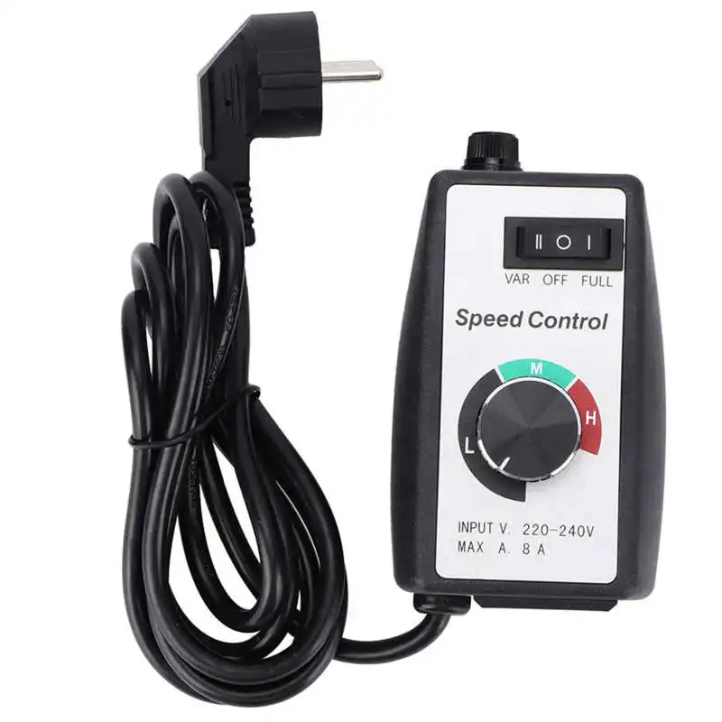 

HR-8A Motor Speed ​​Controller Universal Electronic Stepless Governor Switch Blower Duct Fan EU 230V Speed Regulator