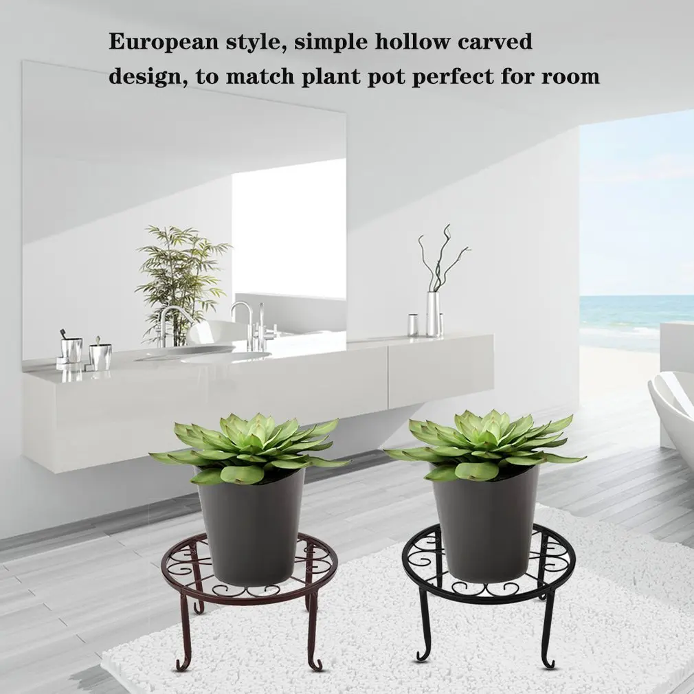 3 цвета европейский стиль металлический цветочный горшок стойка бонсай