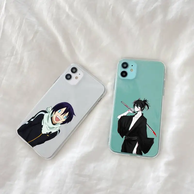 

Japanese Yato Noragami Anime Phone Case Transparent soft For iphone 12 11 13 7 8 6 s plus x xs xr pro max mini