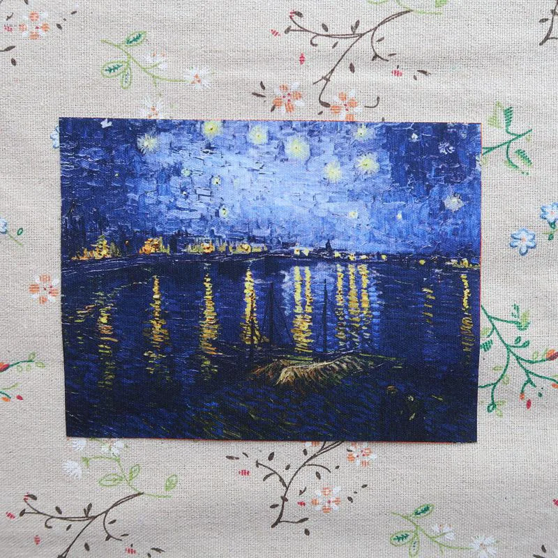 DIY 15x12 см Рисунок кошки ручной холст из окрашенного хлопка ткань для скрапбукинга