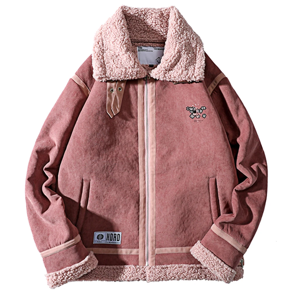 Мужская хлопковая куртка с вышивкой Повседневная Свободная Студенческая