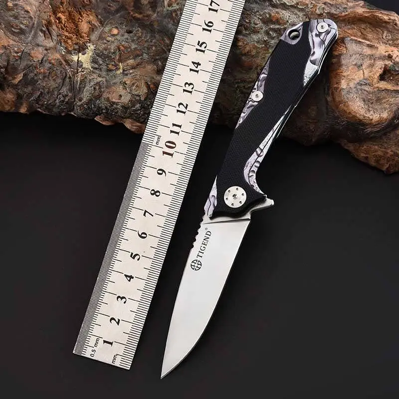 Складной нож TIGEND D2 blade G10 + стальная ручка походные охотничьи карманные кухонные