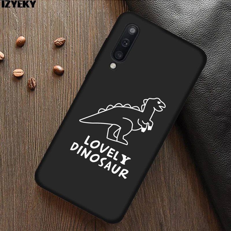 Мягкий чехол с пером динозавра для Samsung galaxy A50 A30 A10 A20 A20e A40 A60 A70 M10 M20 M30 S10 S9 S8 Plus S7 edge