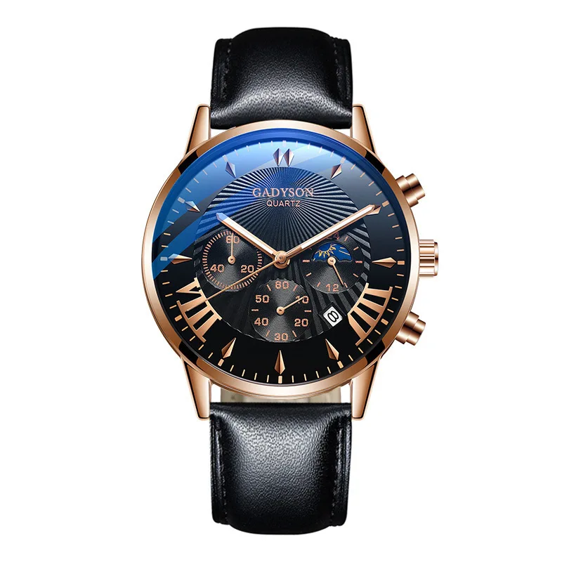 men watches luxury famous brand men leather strap calendar watch men military sport luminous quartz watch relogio masculino hot free global shipping