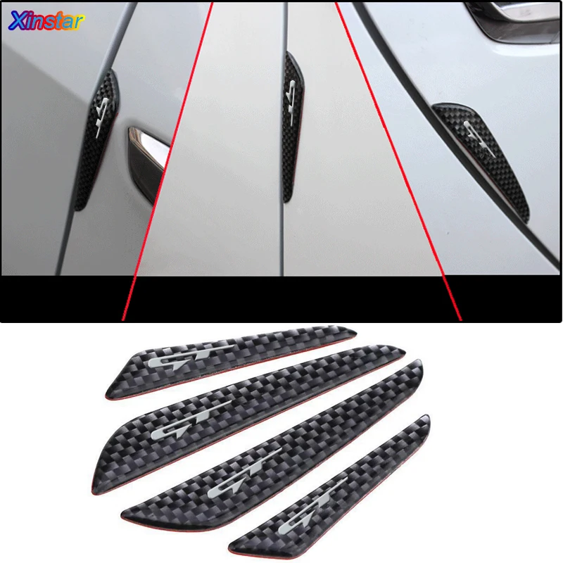 4 шт. автомобильные наклейки из углеродного волокна для Kia Forte Ceed Stinger Shuma Rio Sportage Soul