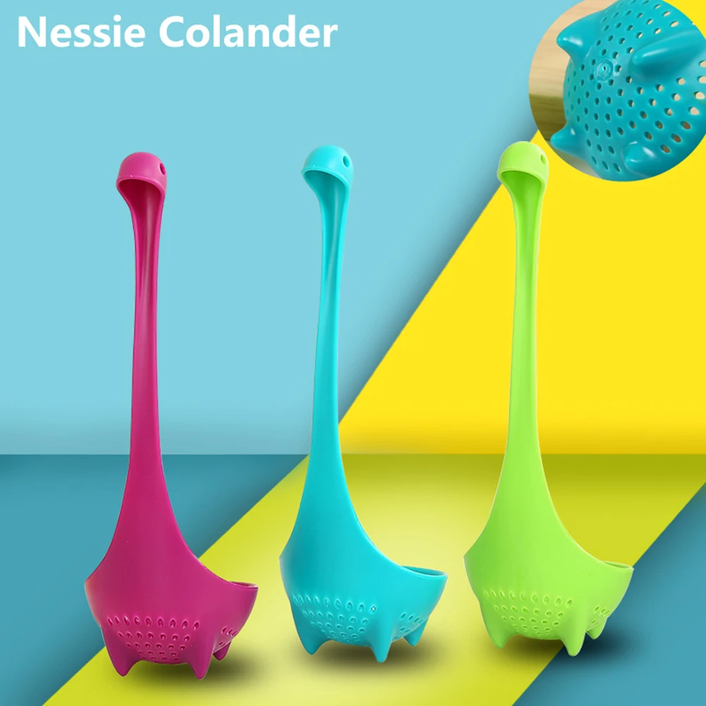 Loch Ness Monster стильный дуршлаг с длинной ручкой вертикальный динозавром креативный