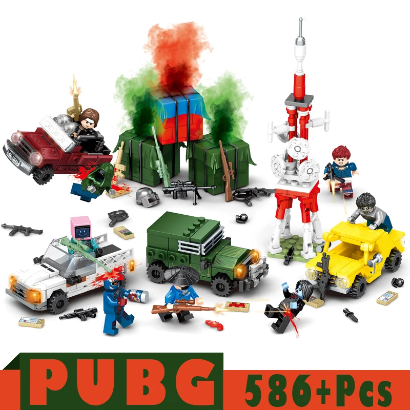 PUBG Военные Аксессуары для оружия строительные блоки шлем парашют Ghillie костюм SWAT